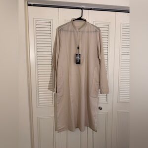 J. Mens Ivory Semi Formal Casual Embroidered Kurta Pakistani Medium Size